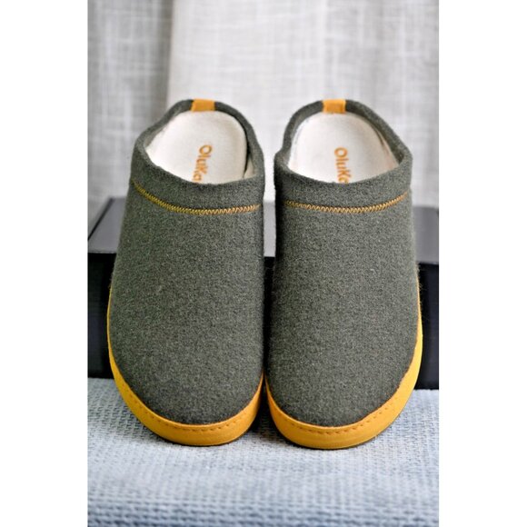 New! Size: 11 Men | Olukai Men’s Hamani Hulu Slip-On | Dusty Olive/Mustard main image 5